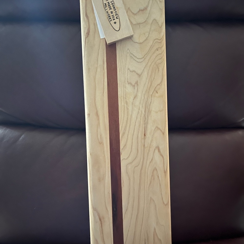 Maple and mahogany cutting board 20x5